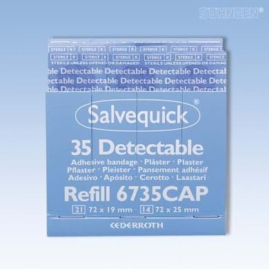 Bild von Salvequick Pflaster-Strips detectable Refill 